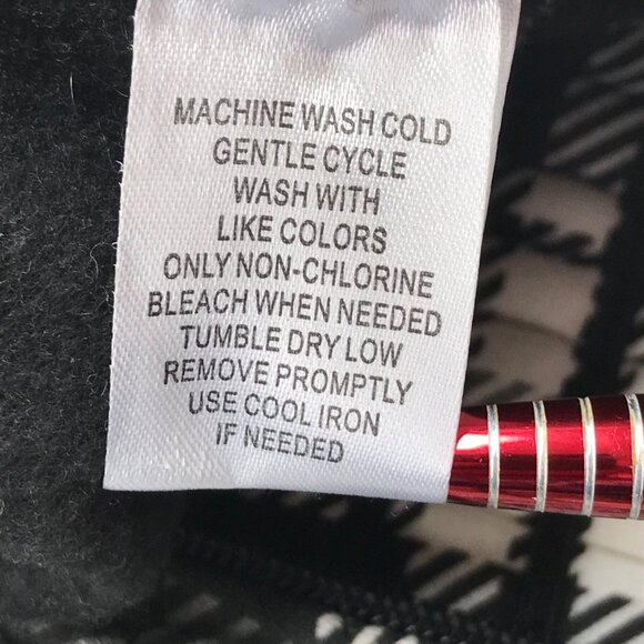 Derek Heart Women's Medium Vest Black And White Plaid Faux Fur Collar New - Picture 6 of 13